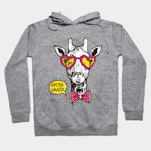 COOL HIPSTER GIRAFFE Hoodie